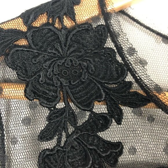 BCBGMaxazria Angeline Black Crepe Cocktail  Sheath Dress Medium - Picture 6 of 9